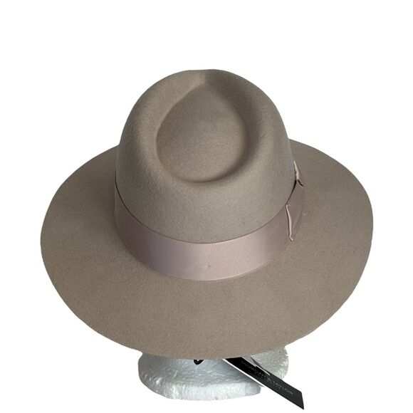 MORGAN & TAYLOR Women’s Fedora Hat 100% Australian Wool Beige - Picture 4 of 8